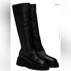 Marsell Black Carro Boots Size 36.5